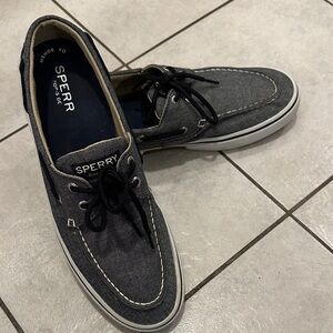 SPERRY TOP-SIDERS Retro 90’s Men's Light Denim Boat Shoes Sz 12